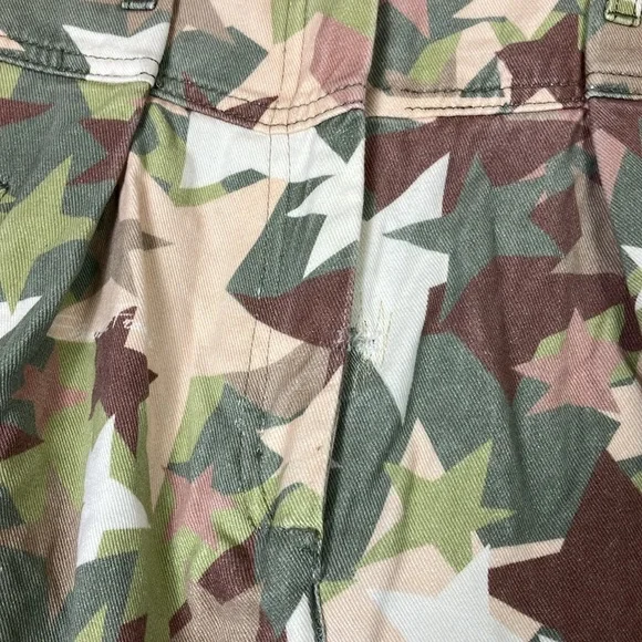 Elisabetta Franchi‎ Denim Pantalon Cargo Star Camouflage Pants Women’s size 25 - Picture 4 of 15